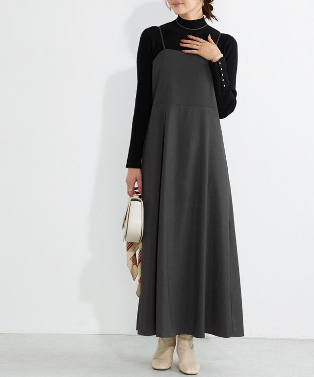 マーベラス バイ ピエロ marvelous by Pierrot フレアキャミワンピース (ブラック) ブラック