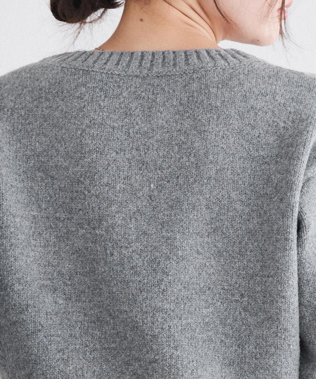 マーベラス バイ ピエロ marvelous by Pierrot ネックが選べる無地ラメクロップド丈ニット【クルーネック】 (ラメ/ベージュ) ラメ/ベージュ