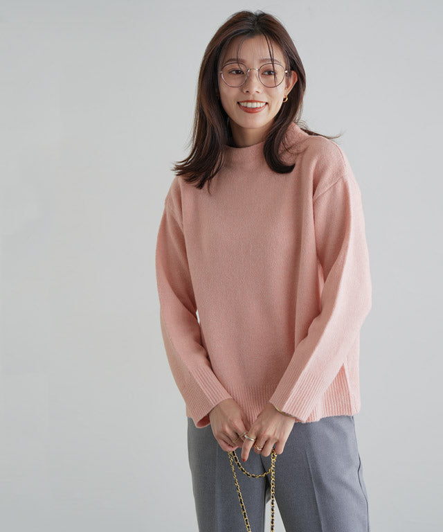 マーベラス バイ ピエロ marvelous by Pierrot ネックが選べるウールライクニット 【ボトルネック】