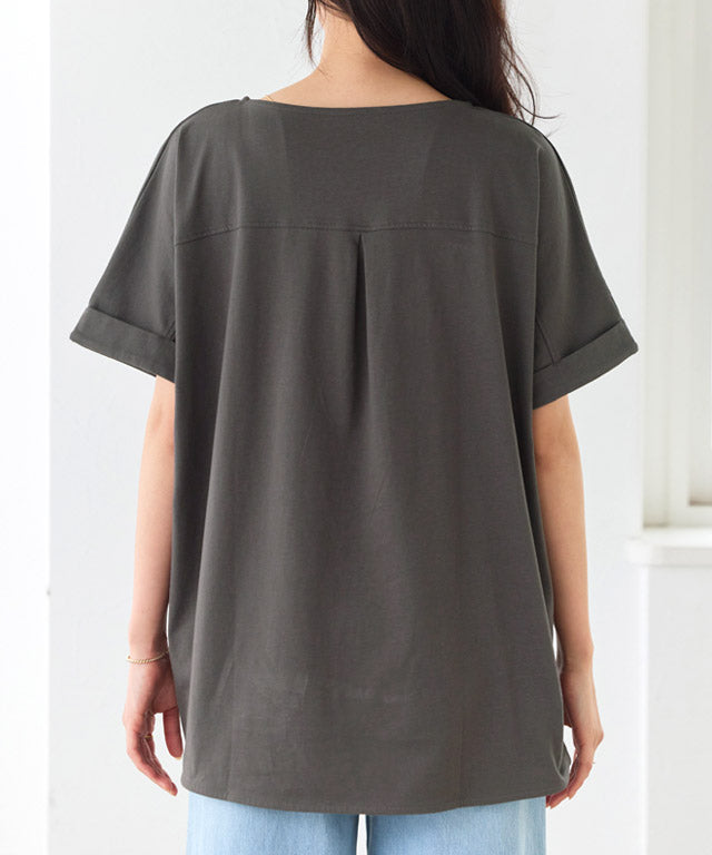 ピエロ Pierrot 綿100%選べるドルマンTシャツ (オフホワイト) オフホワイト