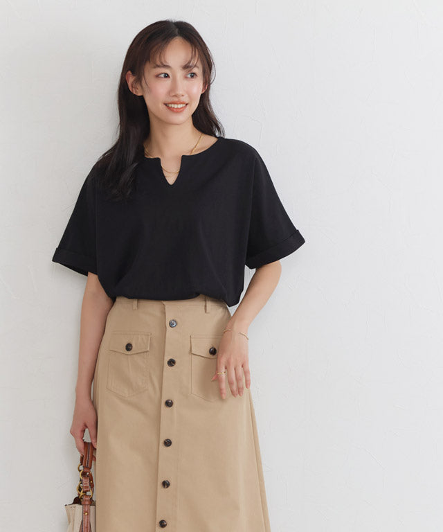 ピエロ Pierrot 綿100%選べるドルマンTシャツ (オフホワイト) オフホワイト