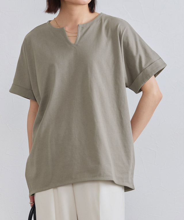 ピエロ Pierrot 綿100%選べるドルマンTシャツ (オフホワイト) オフホワイト