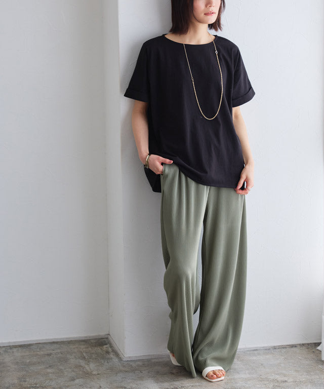 ピエロ Pierrot 綿100%選べるドルマンTシャツ (オフホワイト) オフホワイト