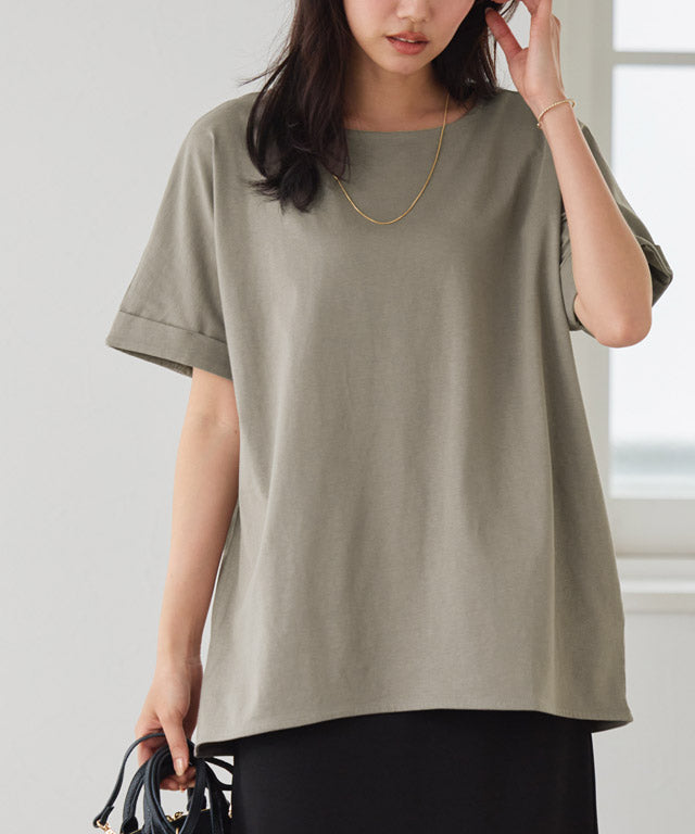 ピエロ Pierrot 綿100%選べるドルマンTシャツ (モカグレー) モカグレー