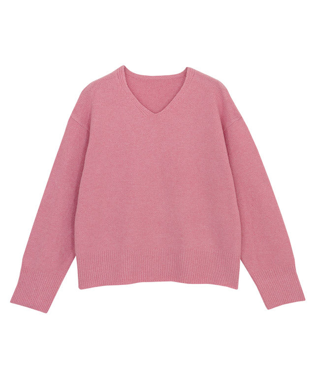 マーベラス バイ ピエロ marvelous by Pierrot ネックが選べるウールライクニット 【Vネック】