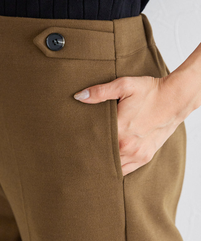 ウールタッチサイドボタンパンツ