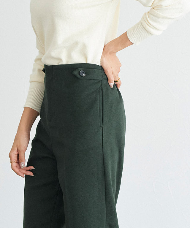 ウールタッチサイドボタンパンツ