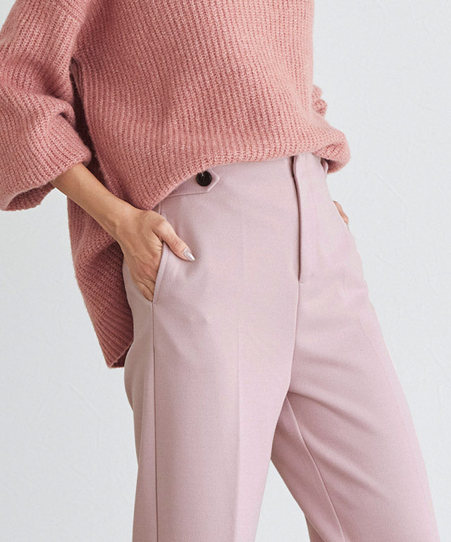 ウールタッチサイドボタンパンツ