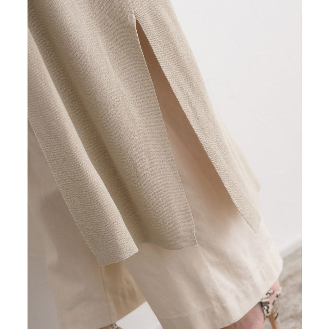 マーベラス バイ ピエロ marvelous by Pierrot 麻混トッパーニットカーディガン (モカ) モカ