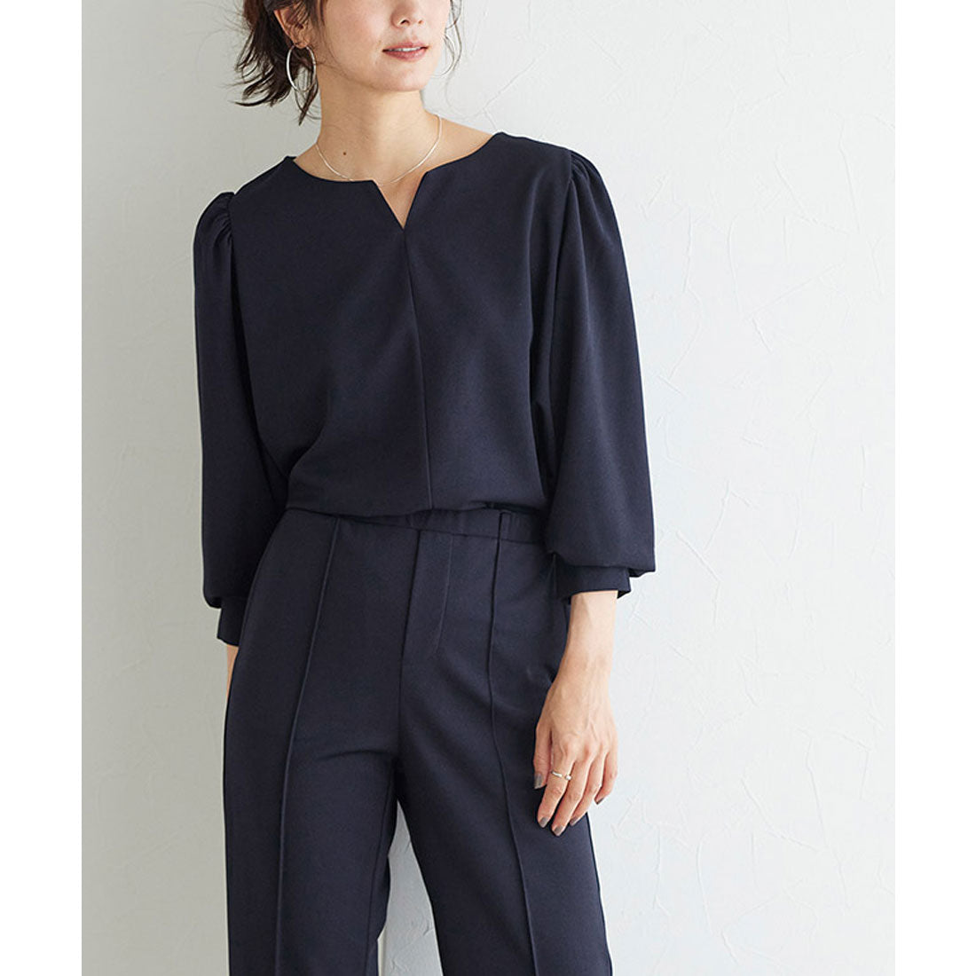 Pair Skin Pintuck Pants