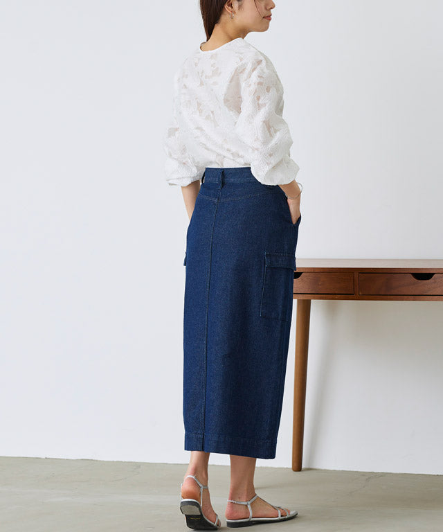 ピエロ Pierrot シアージャカードブラウス (ブラック) ブラック