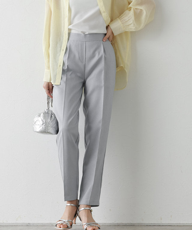 マーベラス バイ ピエロ marvelous by Pierrot 接触冷感リネンライクストレートパンツ (ライトピンク) ライトピンク