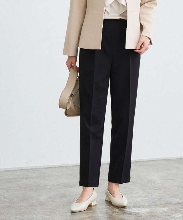 マーベラス バイ ピエロ marvelous by Pierrot  【高身長向け】【NHK「あさイチ」紹介  10サイズ展開】高見えゆるテーパードパンツ (ブラック) ブラック