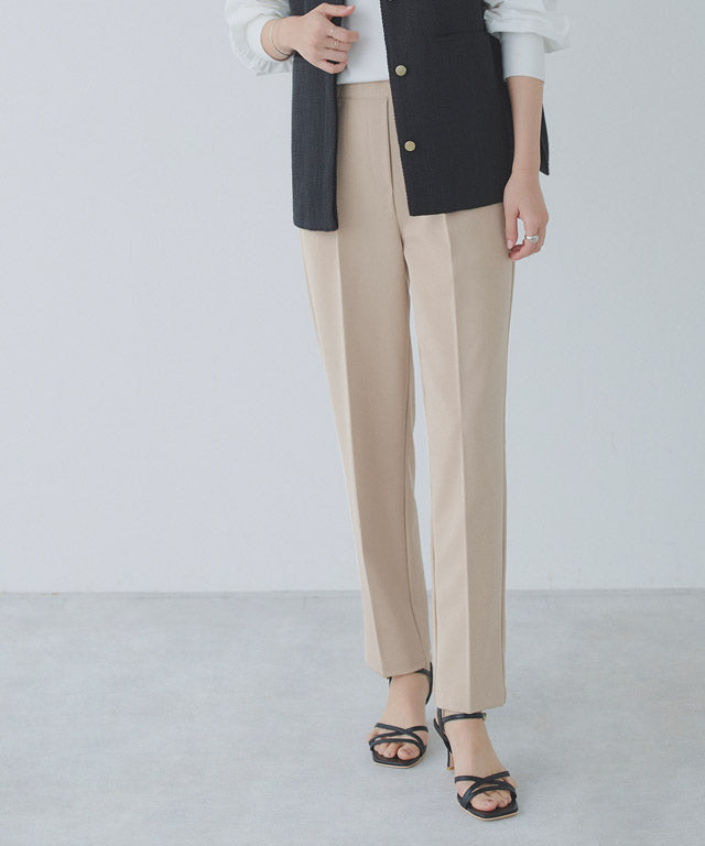 マーベラス バイ ピエロ marvelous by Pierrot 【高身長向け】【NHK「あさイチ」紹介  10サイズ展開】高見えゆるテーパードパンツ (グレージュ) グレージュ