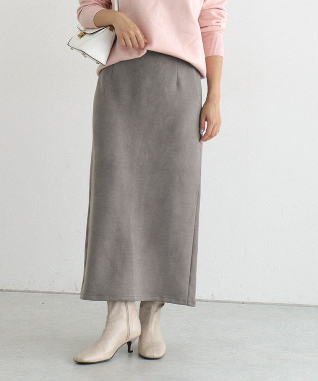 マーベラス バイ ピエロ marvelous by Pierrot カットスエードタイトスカート【ノーマル】 (モカグレー) モカグレー