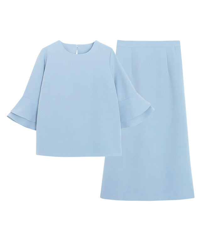 Marvelous by Pierrot Flare Sleeve Top Skirt Set