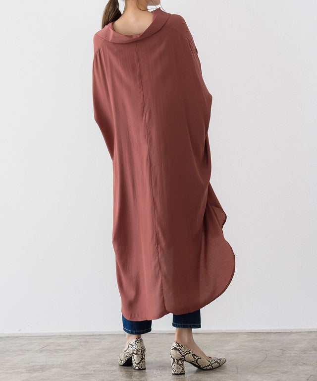 Henry Neck Tunic Shirt Dress