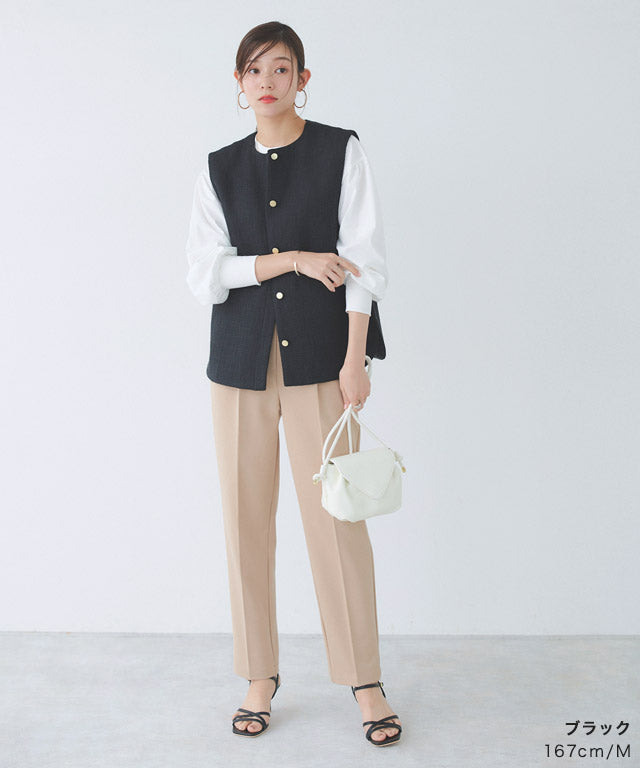 2wayボウタイツイードジレ