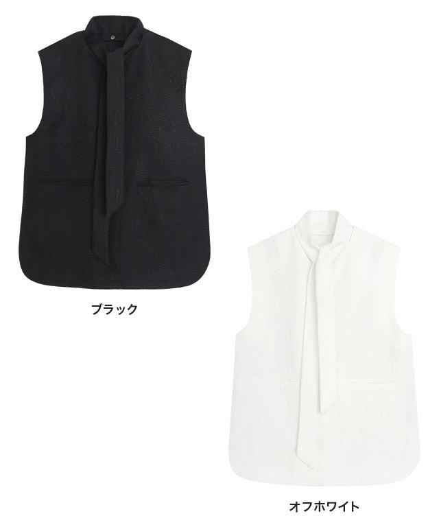 2wayボウタイツイードジレ