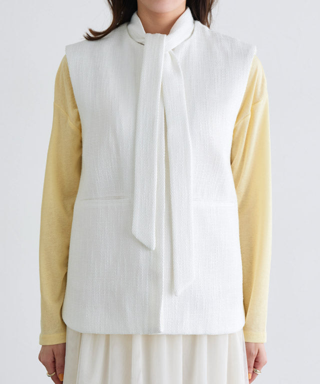 2wayボウタイツイードジレ