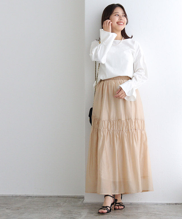 Marvelous by Pierrot Shirring Gather Skirt