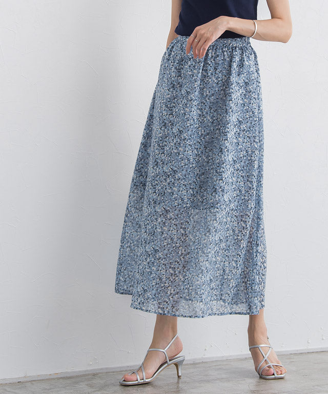 マーベラス バイ ピエロ marvelous by Pierrot ペイント柄ナロースカート