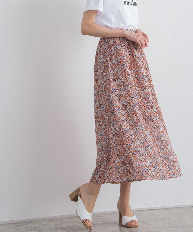 マーベラス バイ ピエロ marvelous by Pierrot ペイント柄ナロースカート