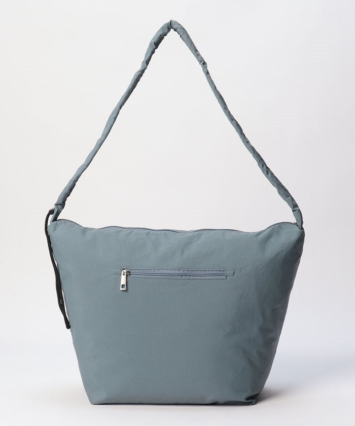 プティマイン petit main 【WEB限定】ママパパドロストショルダーバッグ【ブルーグレー】