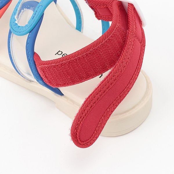 プティマイン petit main 配色クリアサンダル (クロ) クロ