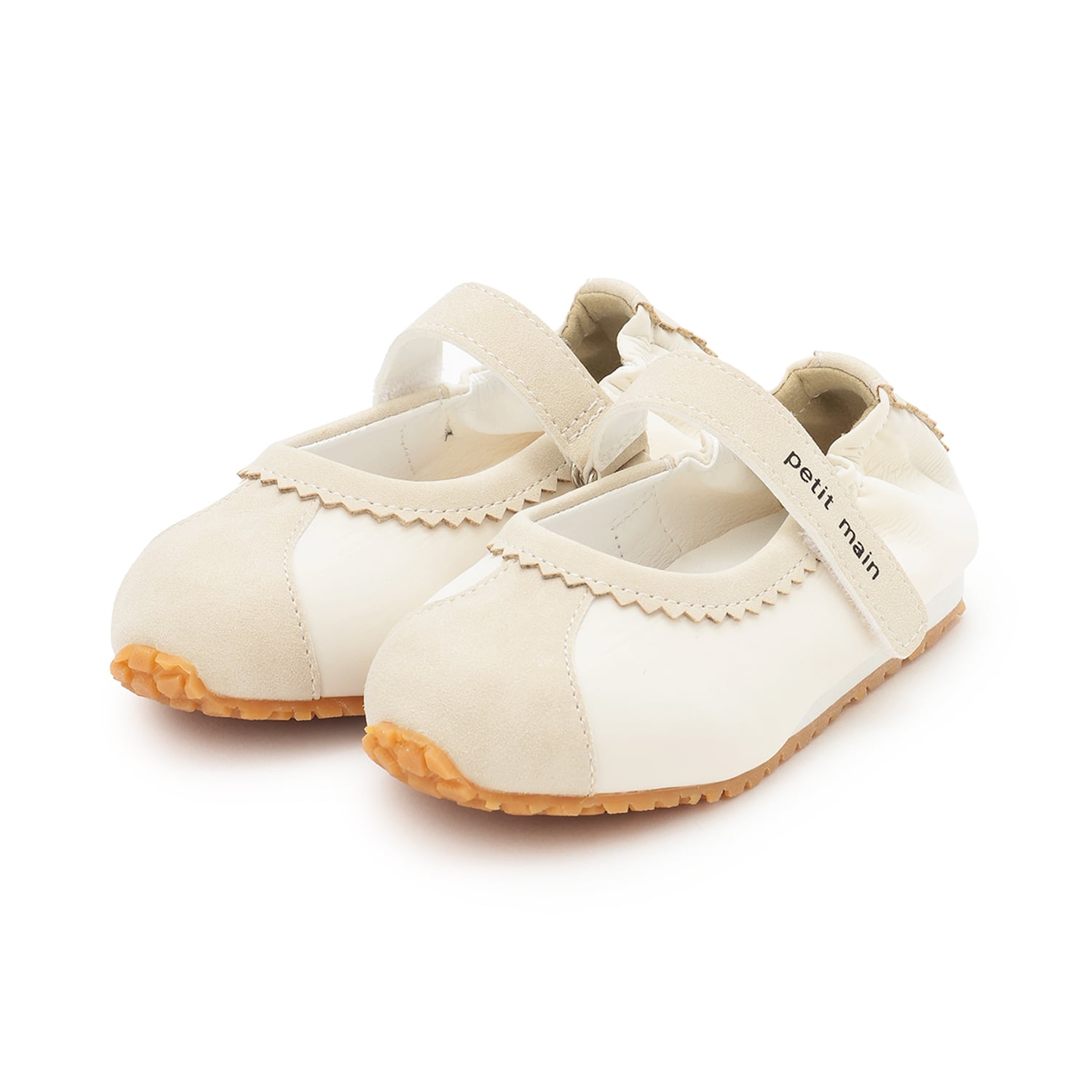 プティマイン petit main ワンストラップシューズ (ECRU(キナリ)) ECRU(キナリ)