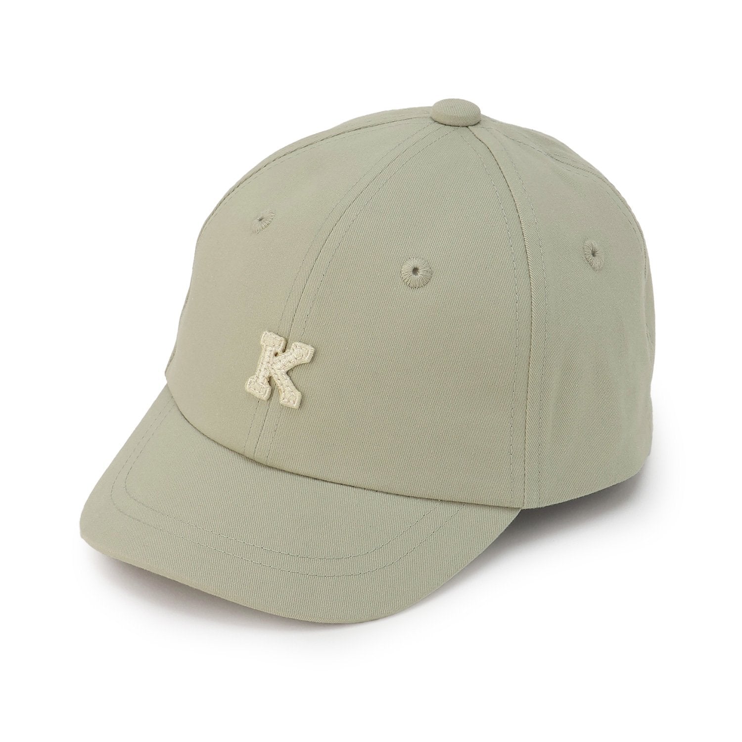 プティマイン petit main 【UV加工】アルファベットロゴキャップ (薄カーキ) 薄カーキ