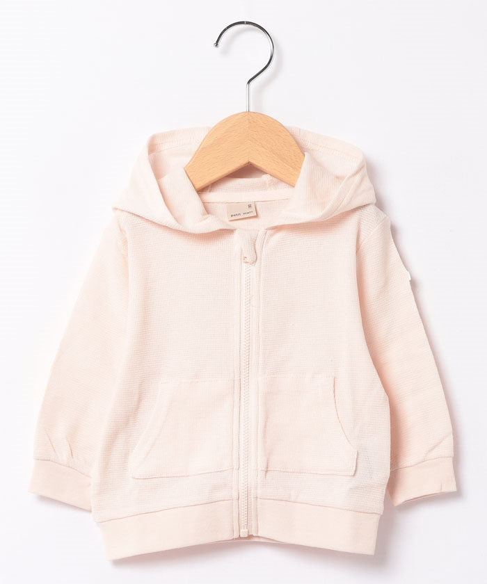 プティマイン petit main 【UV】ZIPパーカー,L・ピンク