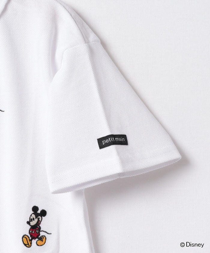 プティマイン petit main 【Disney】ミッキーポロシャツ