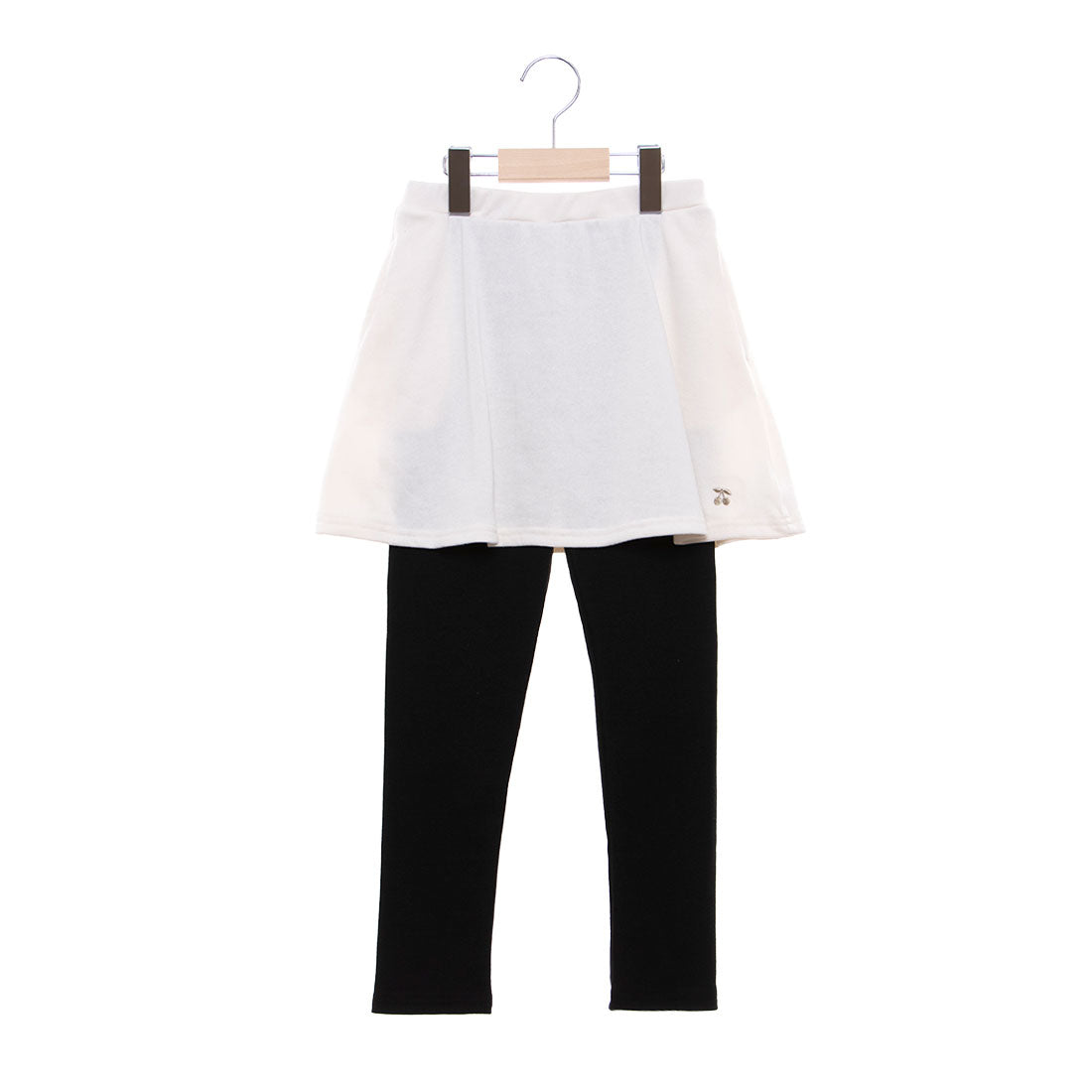 プティマイン petit main 【GOODPRICE】レギ付きスカート【返品不可商品】,アイボリー