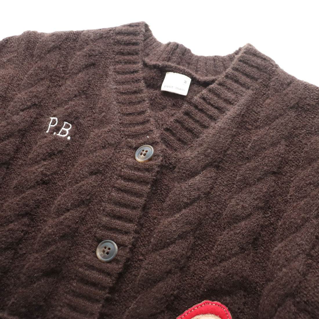 プティマイン petit main 【パディントン】ニットカーディガン
