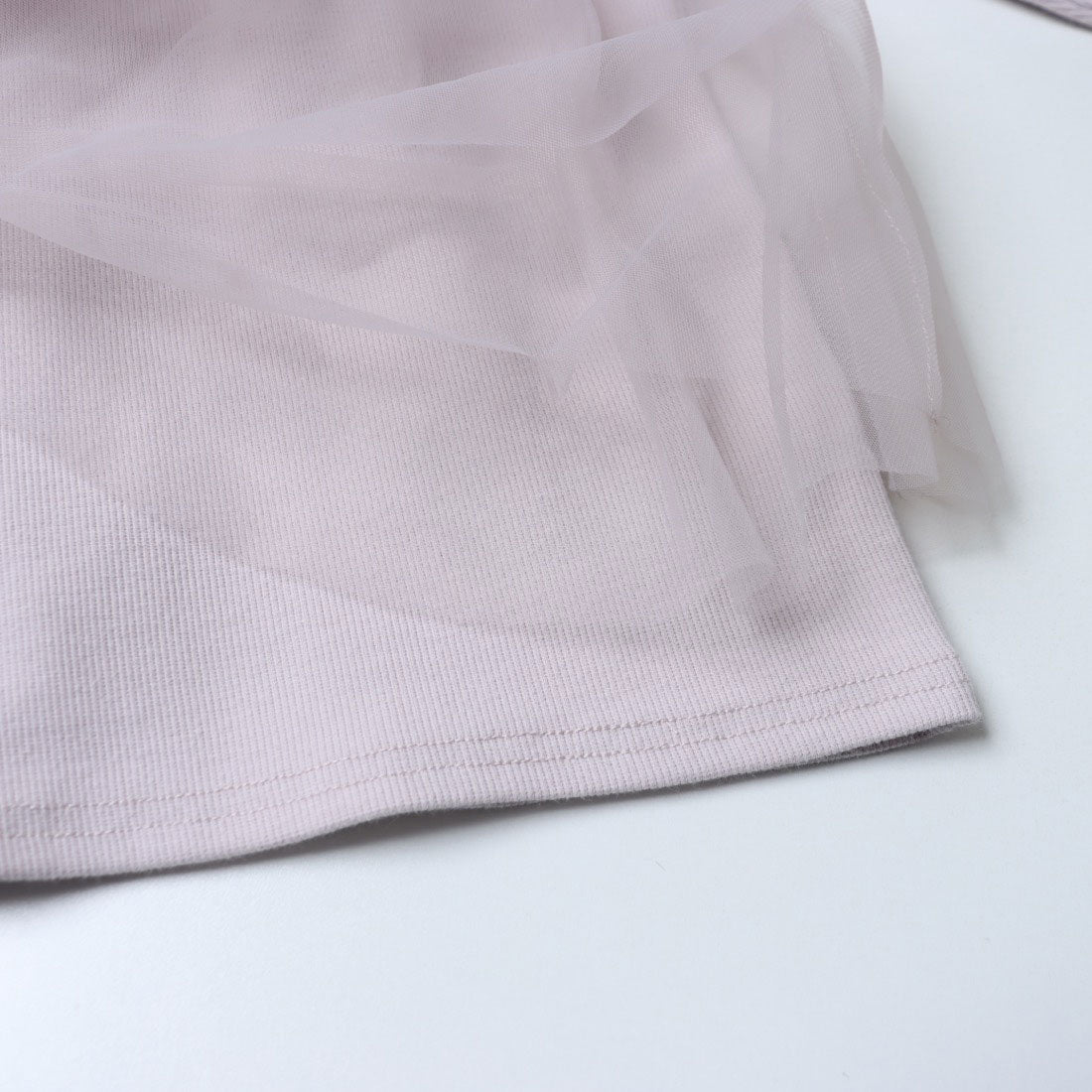 プティマイン petit main 【リンク】チュールビスチェドッキング長T