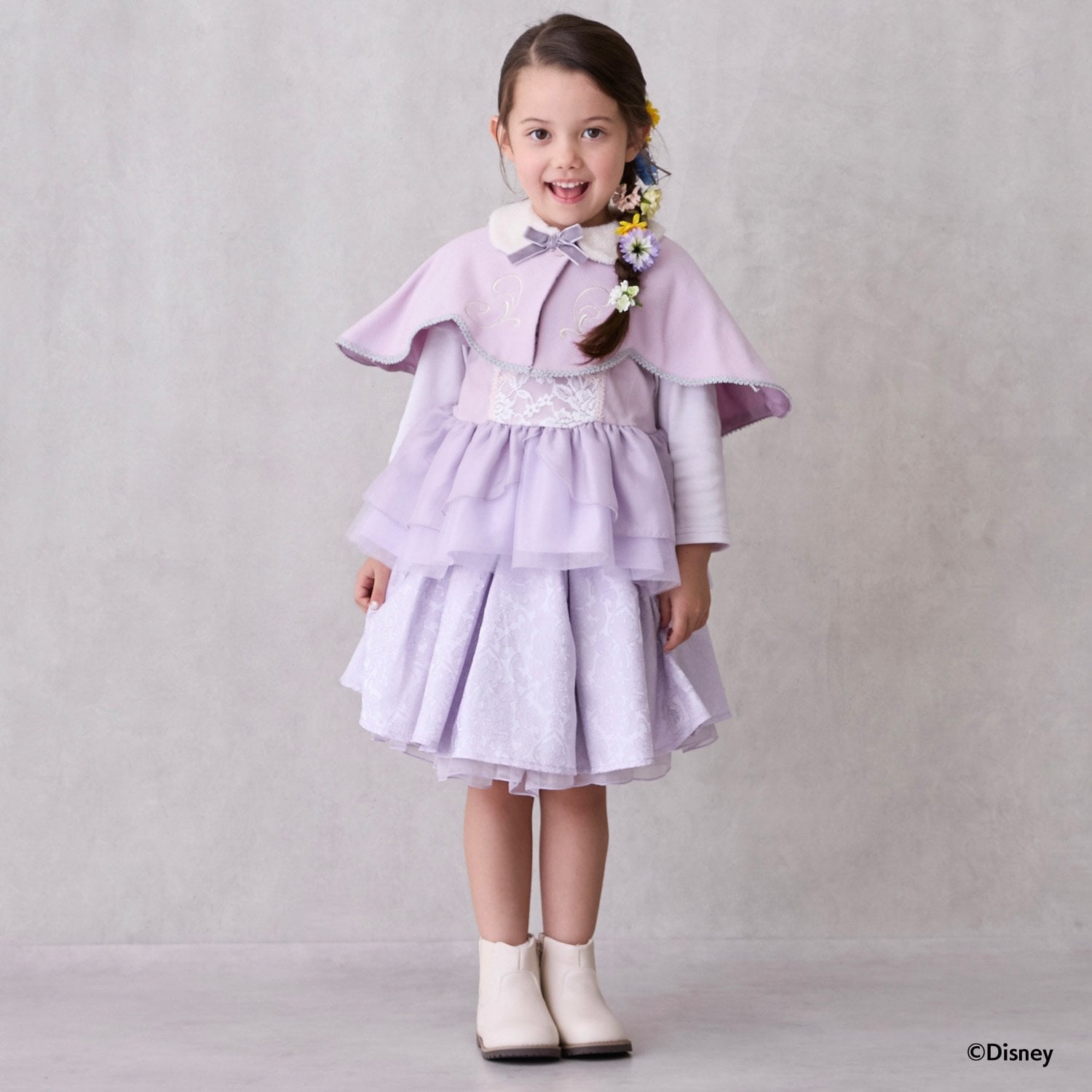 プティマイン petit main 【Disney】なりきりスカート (ラベンダー) ラベンダー