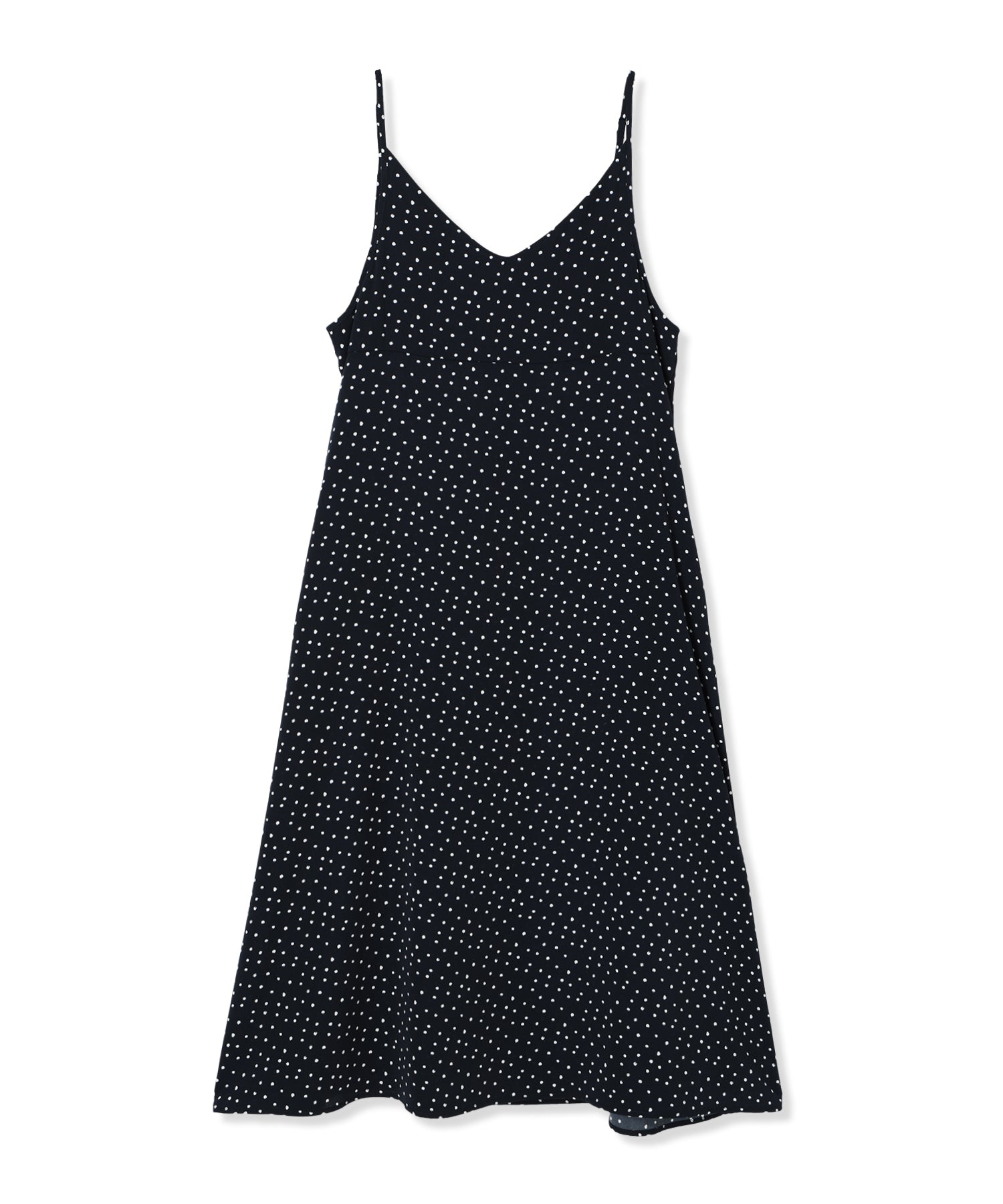 プチ オンフルール Petit Honfleur 【接触冷感】ドットプリントキャミワンピース (ネイビー) ネイビー