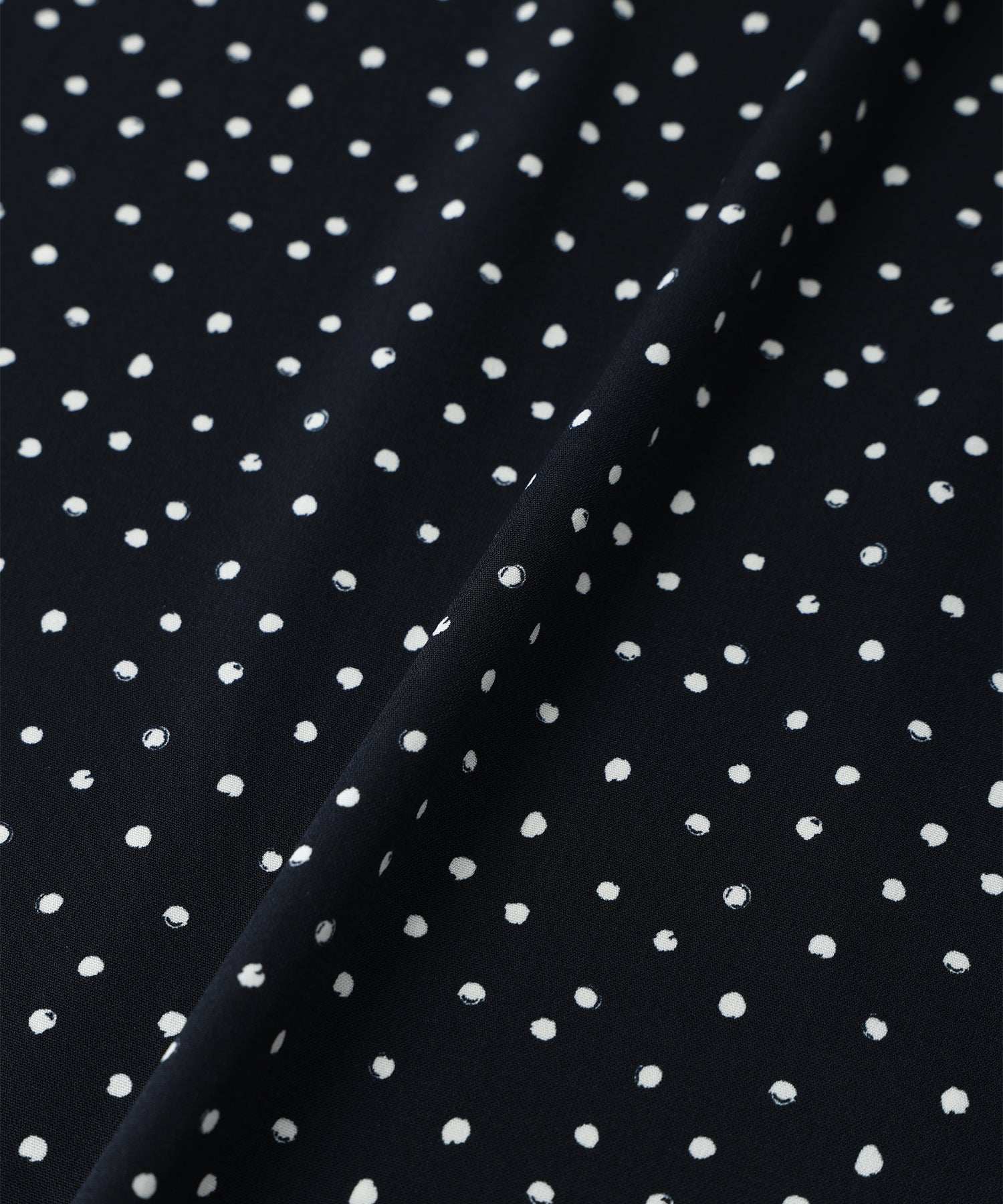 プチ オンフルール Petit Honfleur 【接触冷感】ドットプリントキャミワンピース (ネイビー) ネイビー