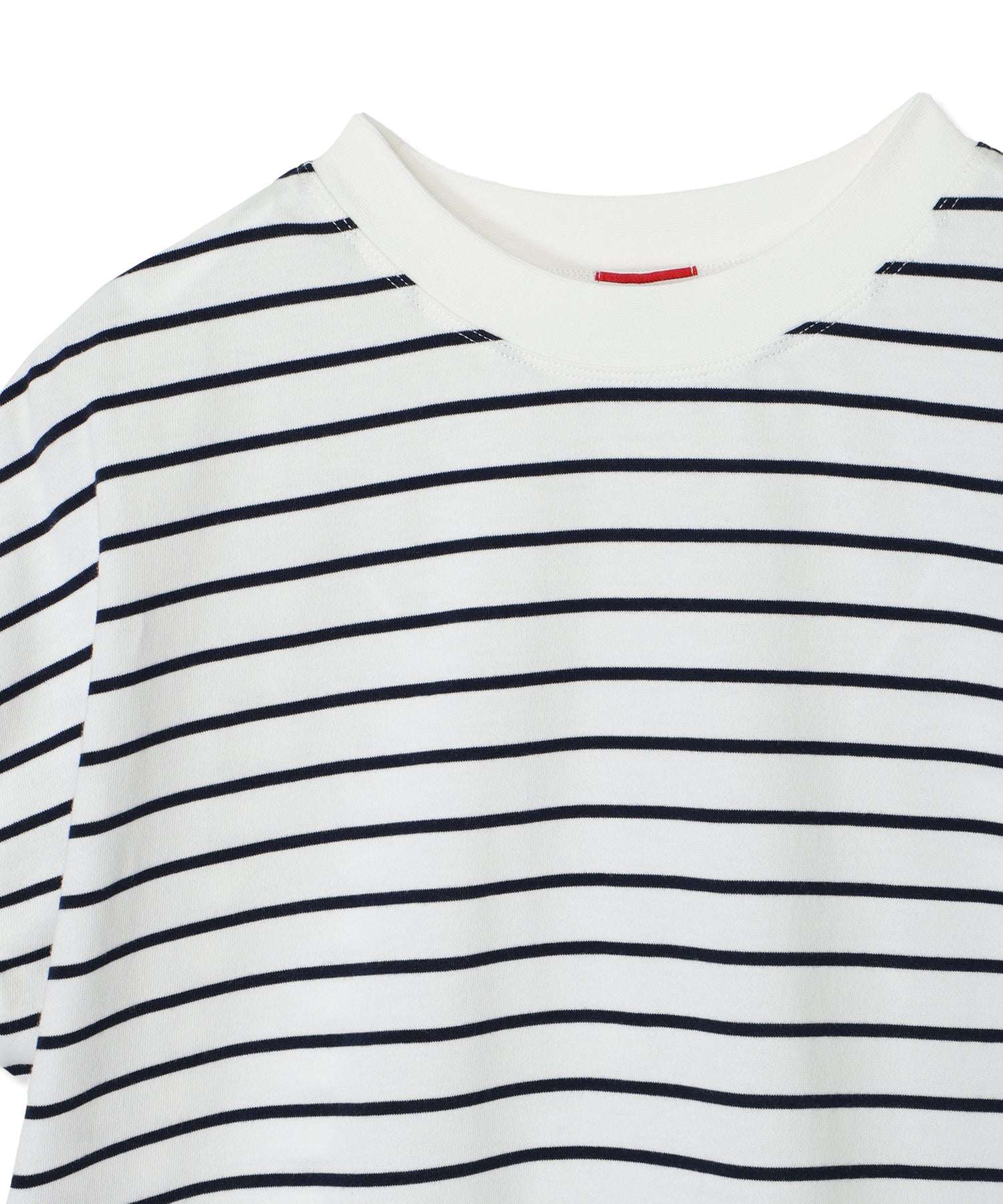 プチ オンフルール Petit Honfleur 【UVカット】【接触冷感】ボーダーTシャツ (ホワイト) ホワイト