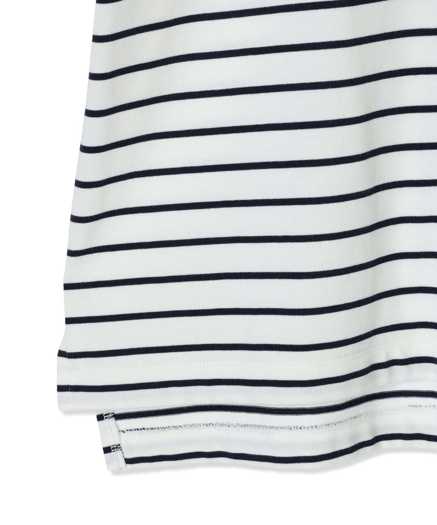 プチ オンフルール Petit Honfleur 【UVカット】【接触冷感】ボーダーTシャツ (ホワイト) ホワイト