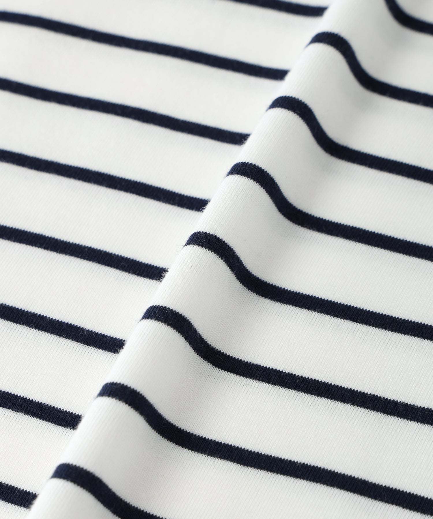 プチ オンフルール Petit Honfleur 【UVカット】【接触冷感】ボーダーTシャツ (ホワイト) ホワイト