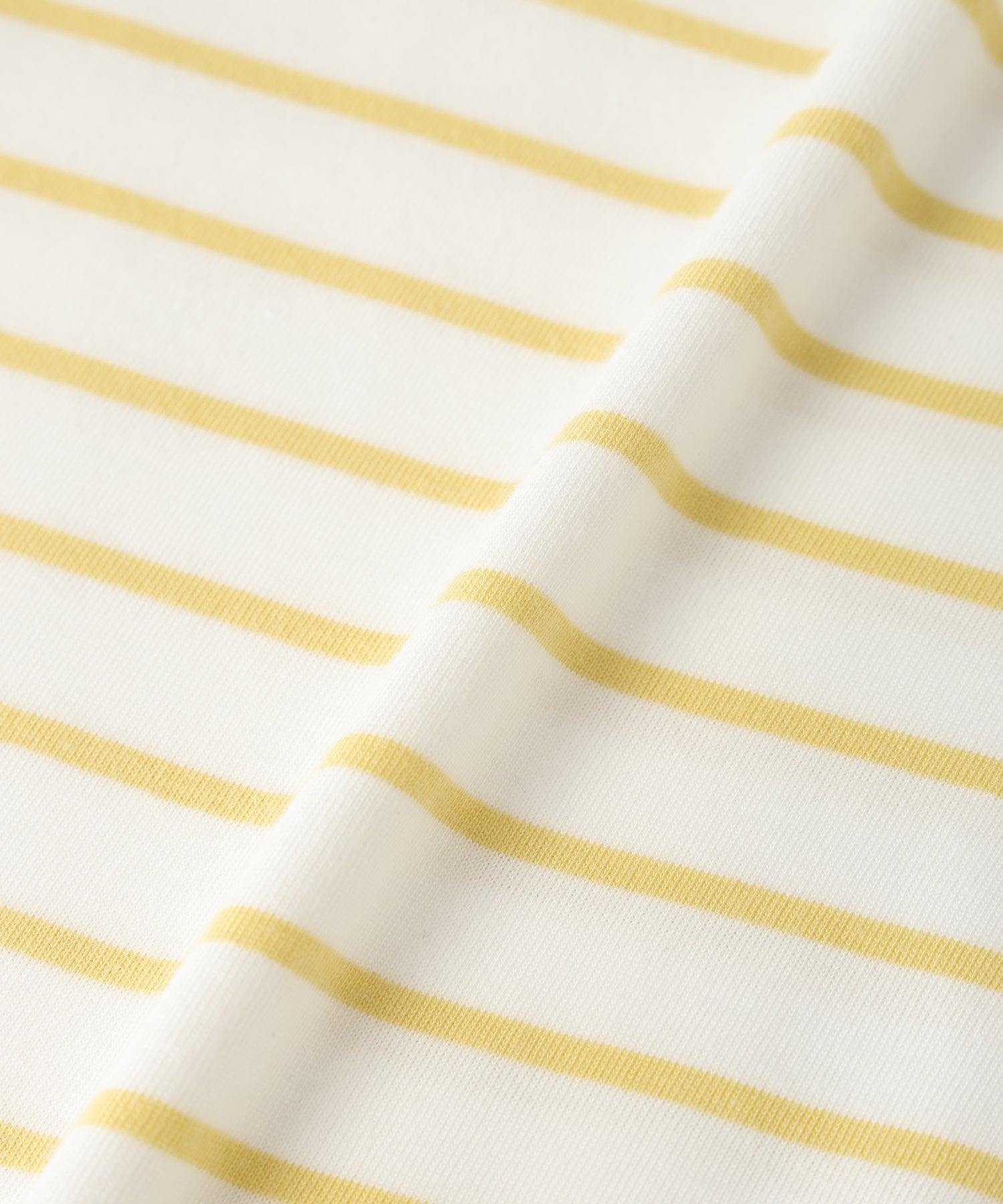 プチ オンフルール Petit Honfleur 【UVカット】【接触冷感】ボーダーTシャツ (ホワイト) ホワイト