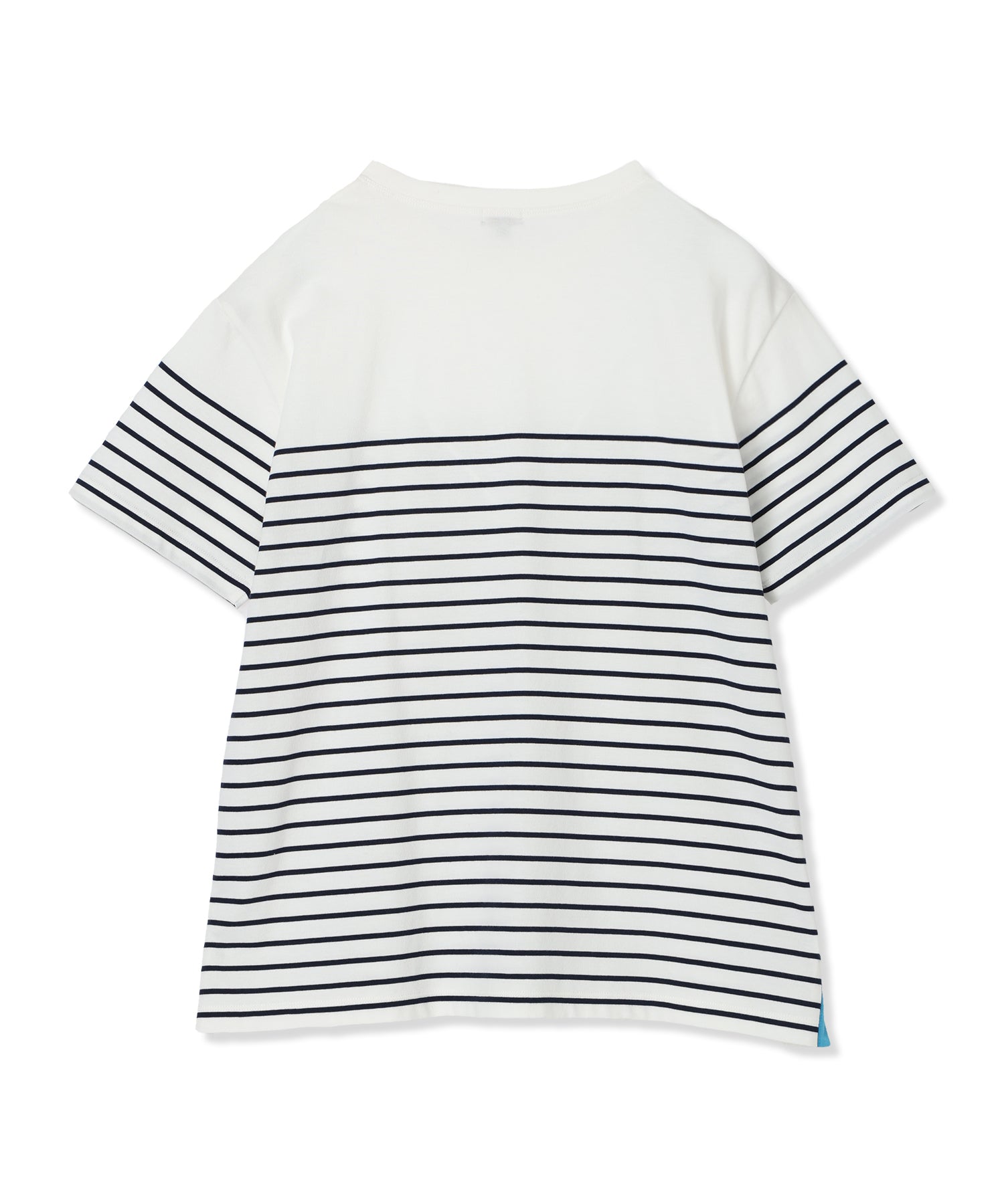 プチ オンフルール Petit Honfleur 【UVカット】【接触冷感】パネルボーダーTシャツ (ピンク) ピンク