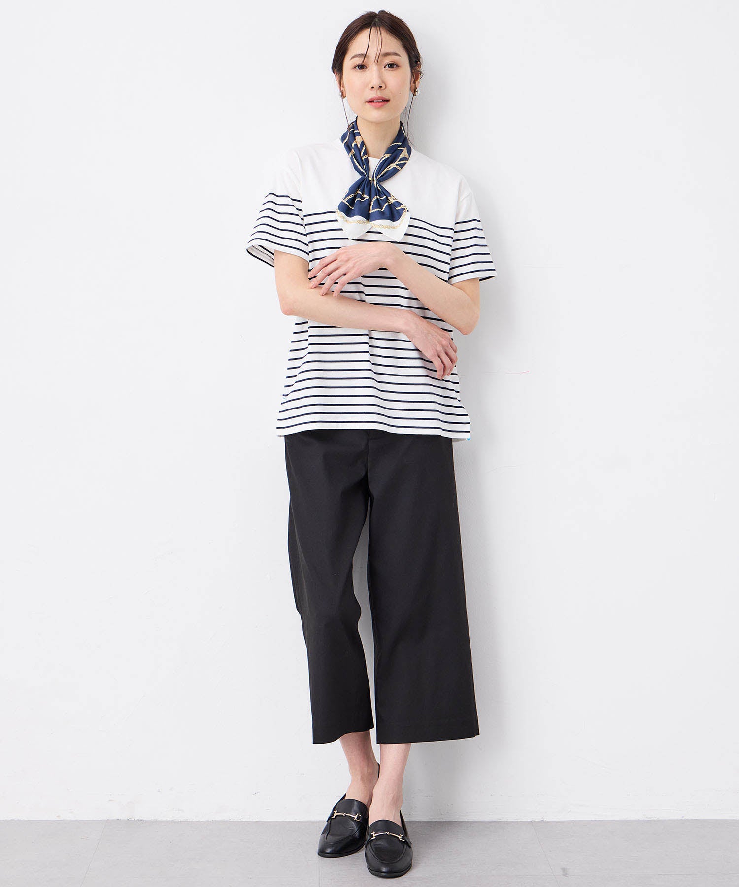 プチ オンフルール Petit Honfleur 【接触冷感】スカーフ (ブルー) ブルー