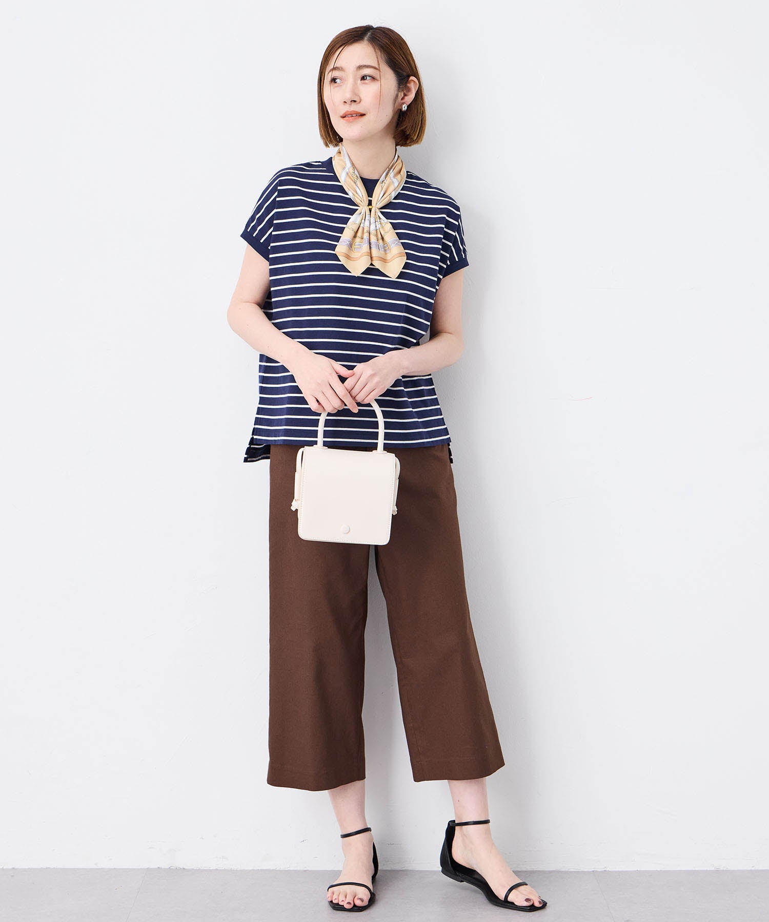 プチ オンフルール Petit Honfleur 【接触冷感】スカーフ (ブルー) ブルー