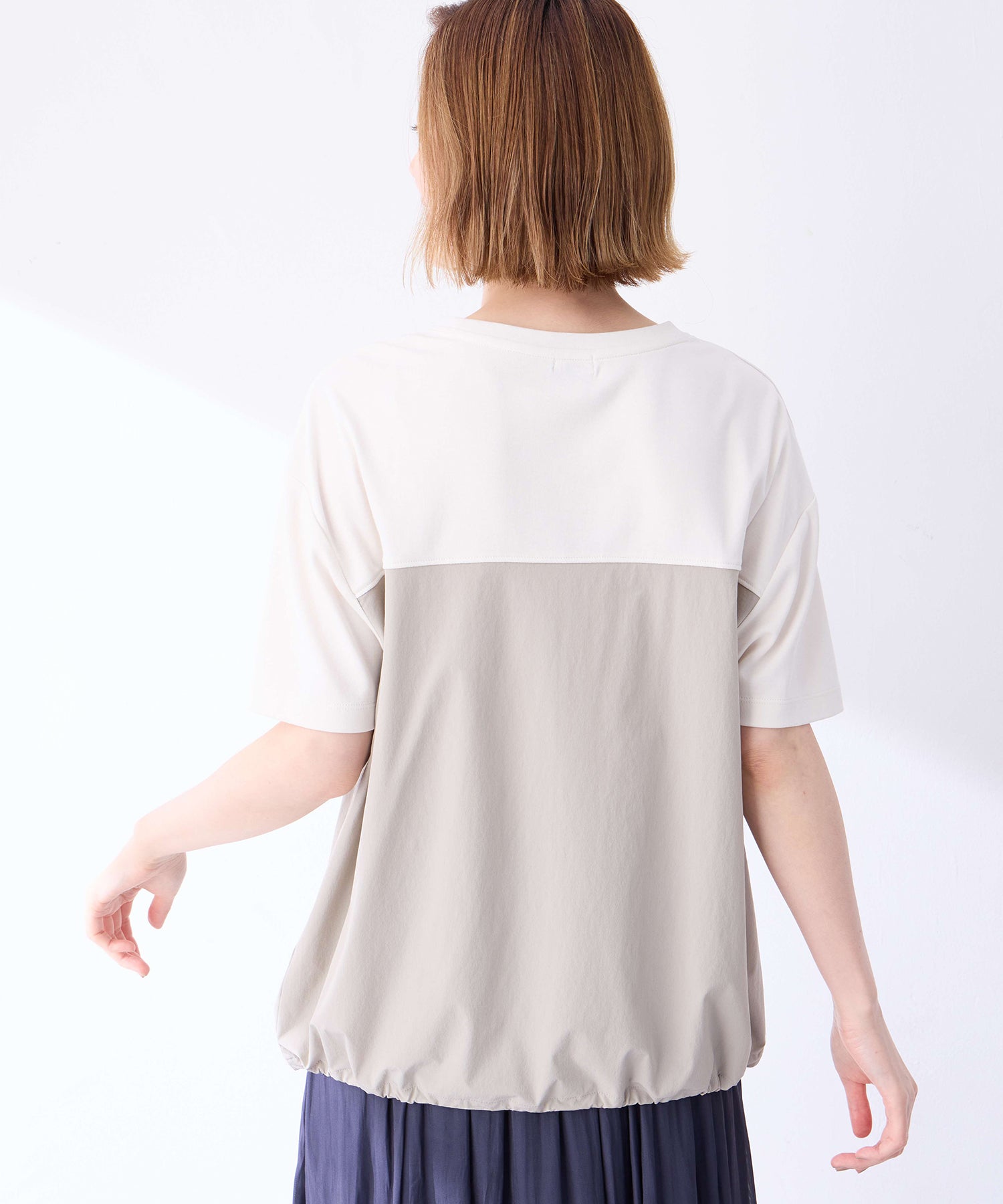 プチ オンフルール Petit Honfleur 【冷感】【UVカット】ドッキングポケットプルオーバー (グレー) グレー