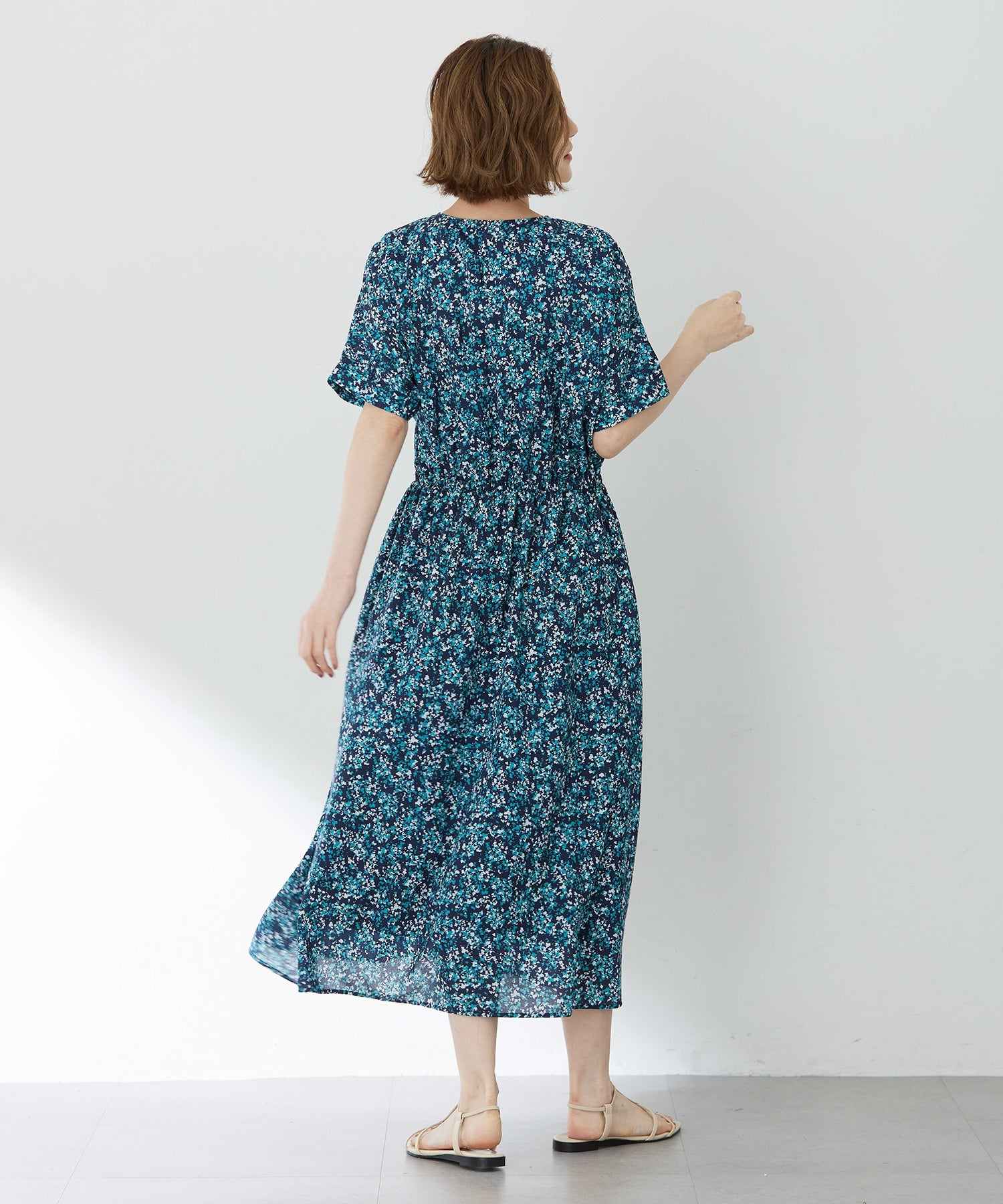 プチ オンフルール Petit Honfleur アパッシュプリントワンピース (グリーン) グリーン