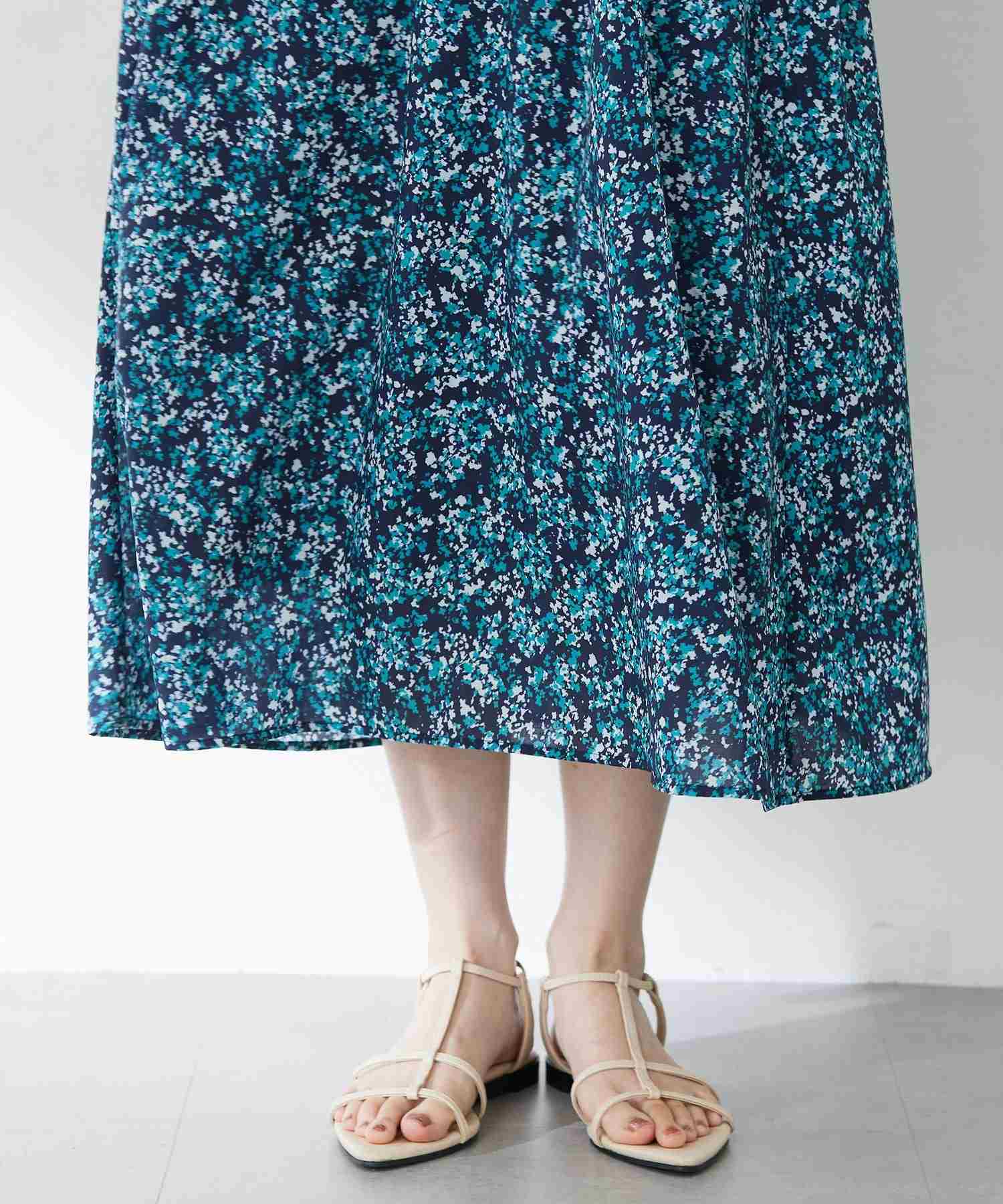 プチ オンフルール Petit Honfleur アパッシュプリントワンピース (グリーン) グリーン