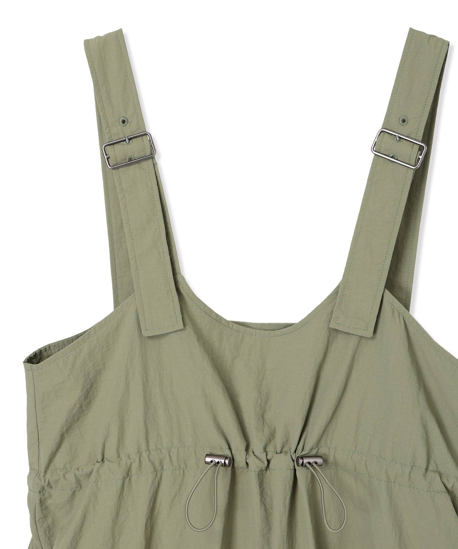 プチ オンフルール Petit Honfleur ドロストジャンパースカート (カーキ) カーキ